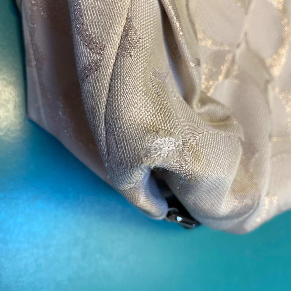 Coach Brooke Signature Sateen Hobo Bag - Metallic Gold Bag - Picture 3 of 5